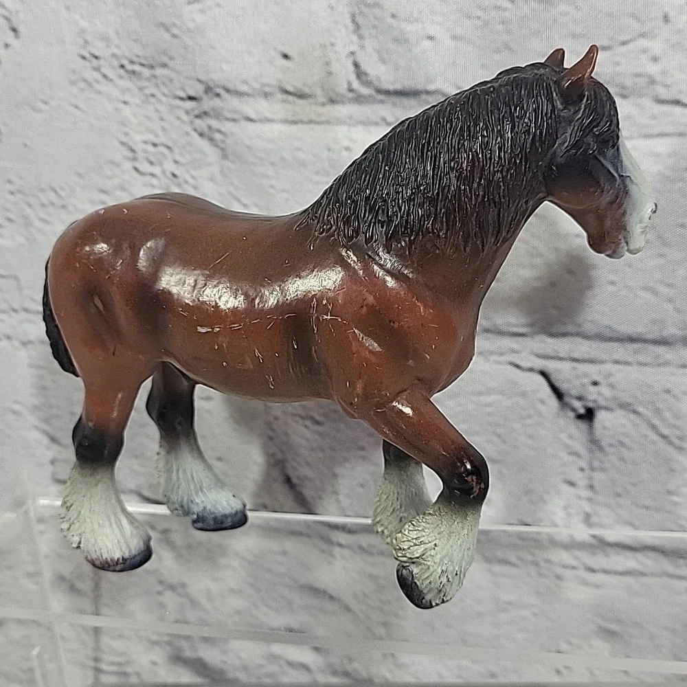 Schleich‎ Clydesdale Horses Figures Lot Realistic Gelding W/ Twin Foal Colts